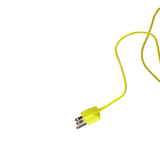 Illustration of neon wires that almost connect